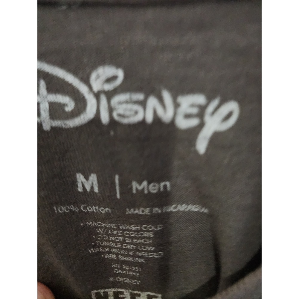 Disney x Neff Mickey Mouse Graphic T-Shirt Mens Medium Gray Mint Green Floral - Picture 3 of 4